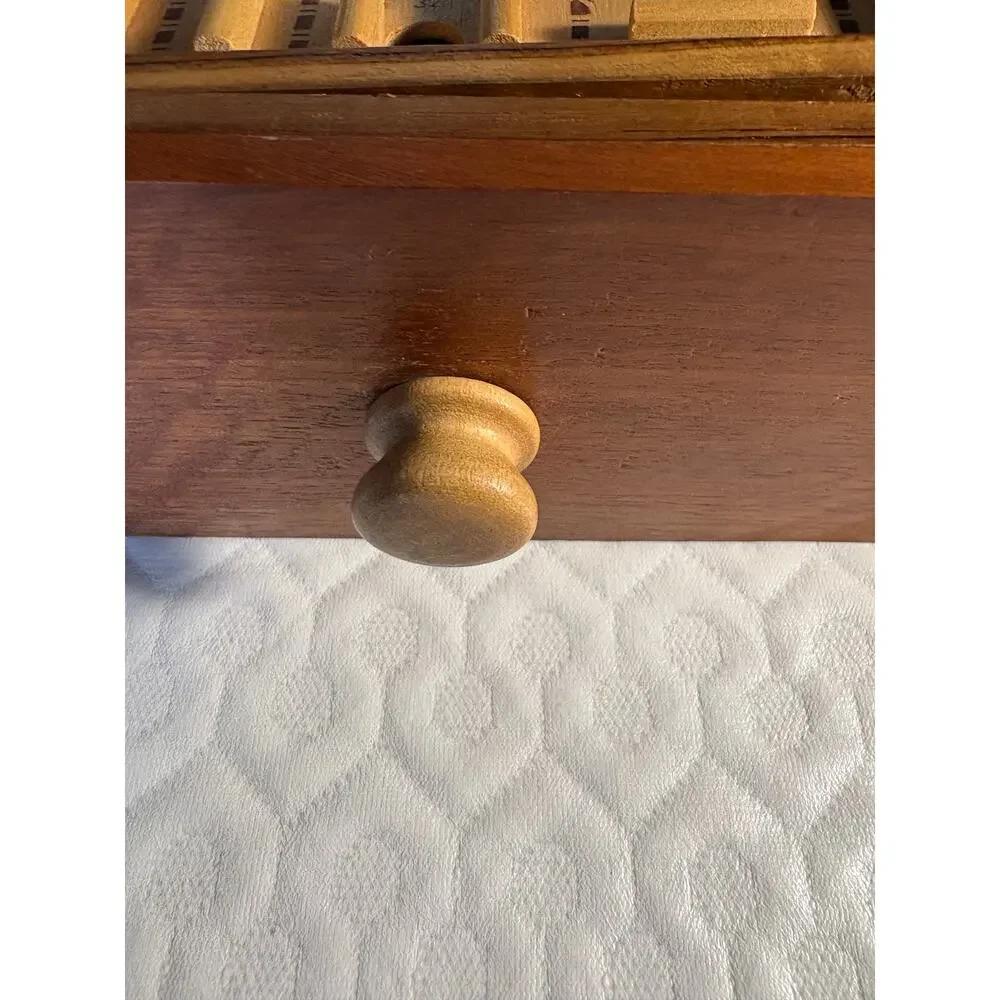 Vintage Wooden Labyrinth Tilt Maze Game 60 Hole Marble Skill Puzzle Wood